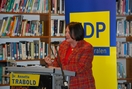 Justizministerin Sabine Leutheusser-Schnarrenberger bei ihrem Vortrag