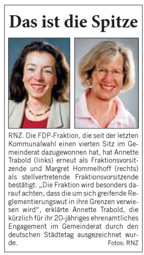 Artikel RNZ 5.11.2009