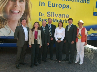 FDP-Truck auf dem Uniplatz, 2.6.09